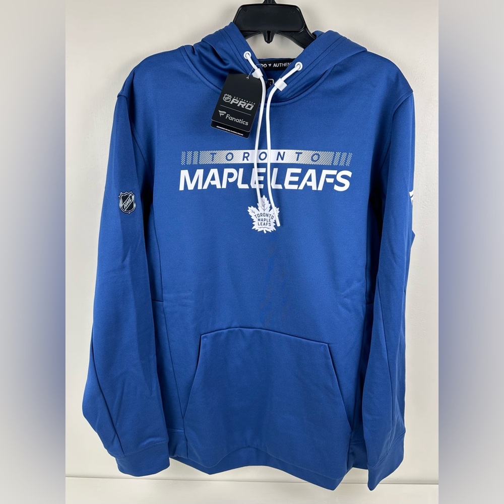 Toronto Maple Leafs Fanatics Authentic Pro Men’s Large Hoodie Blue NEW NWT